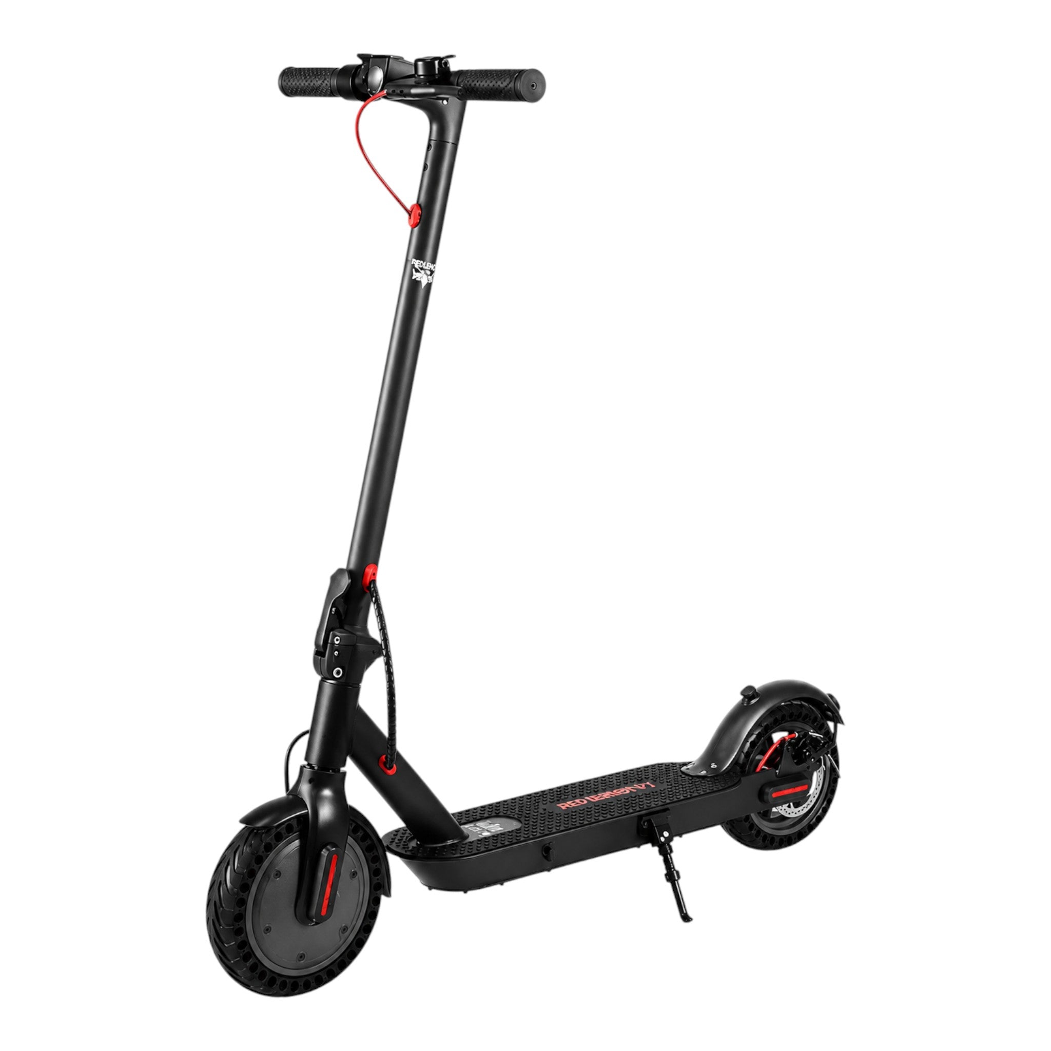 Scooter eléctrico doto.com.mx Pop Shope P1 negro plegable con motor de 500W y luces LED para movilidad urbana