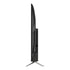 Perfil lateral de Smart TV doto.com.mx Hyundai QLED FHD con diseño delgado y soporte plateado