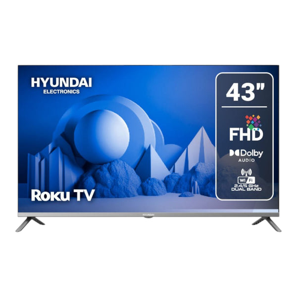 Smart TV doto.com.mx Hyundai FHD Roku TV de 43 pulgadas con diseño sin bordes y tecnología Dolby Audio