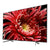 Smart TV Sony 55 pulgadas 4K LED de doto.com.mx mostrando una flor roja vibrante en pantalla con diseño elegante