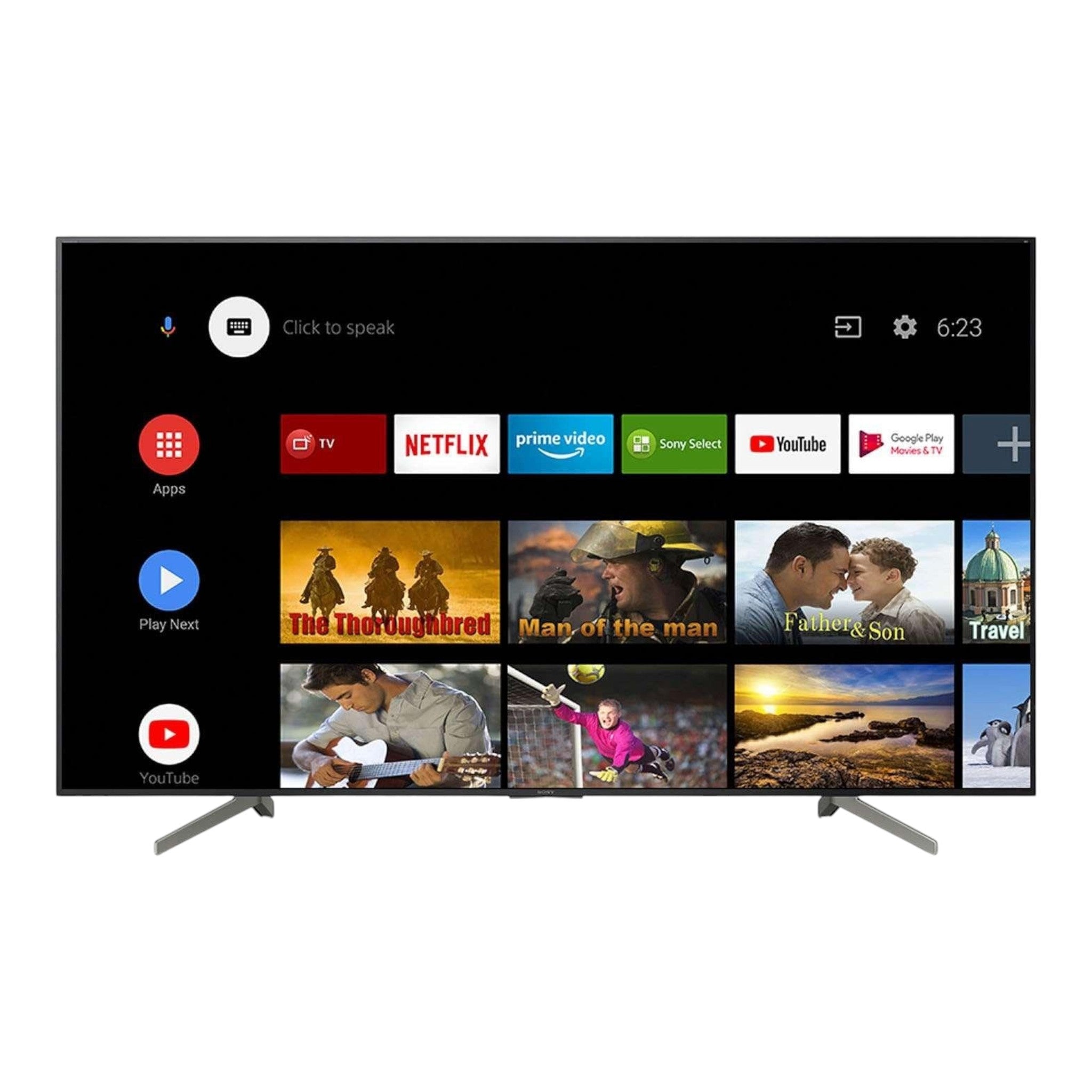 Smart TV Sony 55 pulgadas 4K Ultra HD con interfaz Android TV y pantalla LED en doto.com.mx