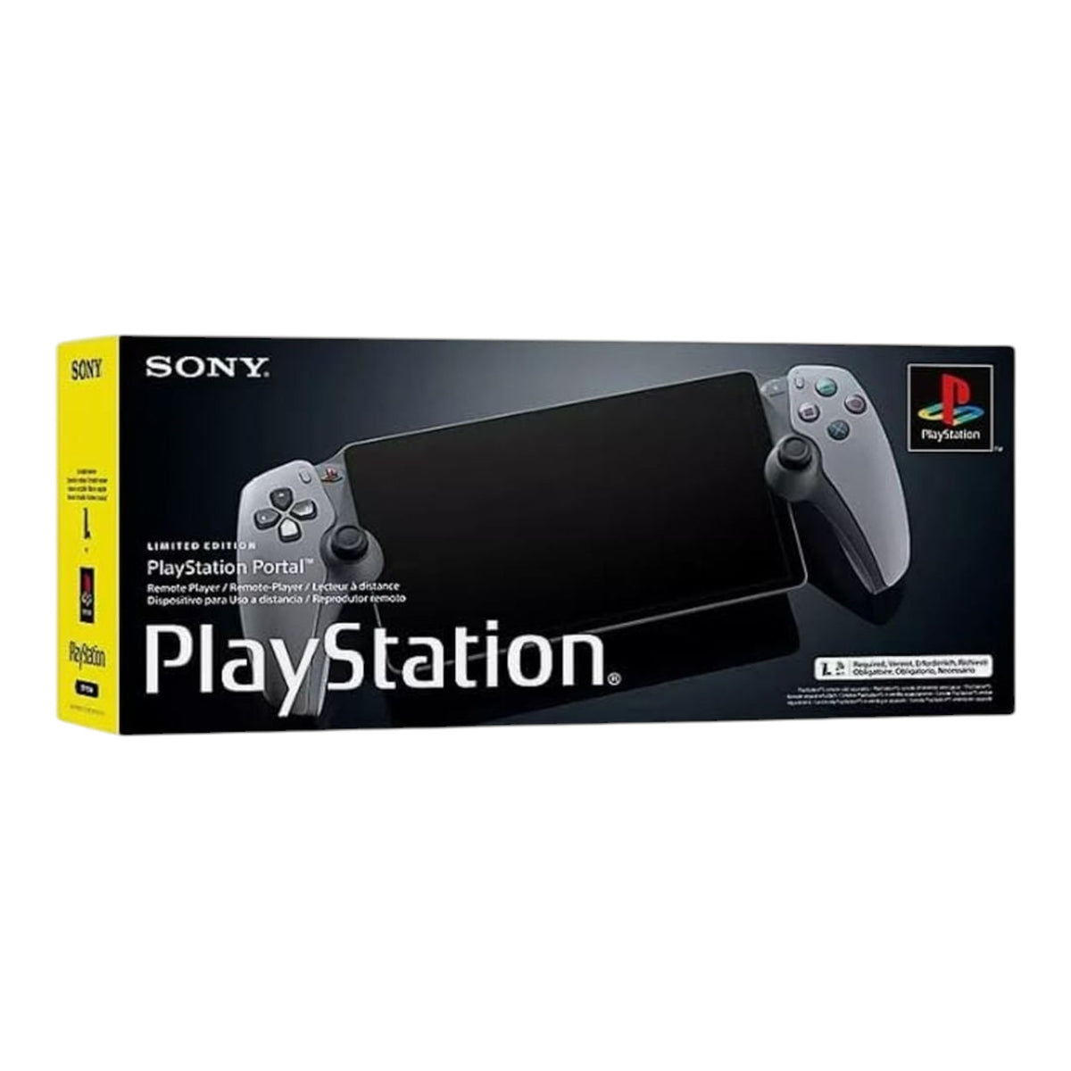 Caja de doto.com.mx con el reproductor remoto Sony PlayStation 5 Portal Limited Edition en color gris y negro