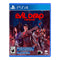 Portada del videojuego Evil Dead: The Game para PS4 de doto.com.mx con personajes icónicos y estética de terror.