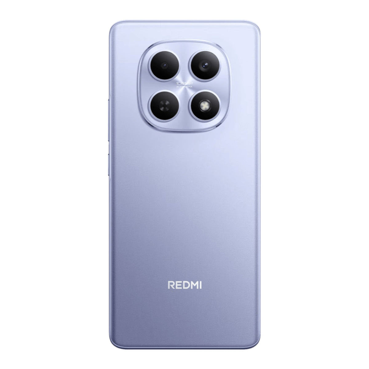 Smartphone Xiaomi Redmi Note 15 color lavanda con diseño de cámara axisimétrico, disponible en doto.com.mx