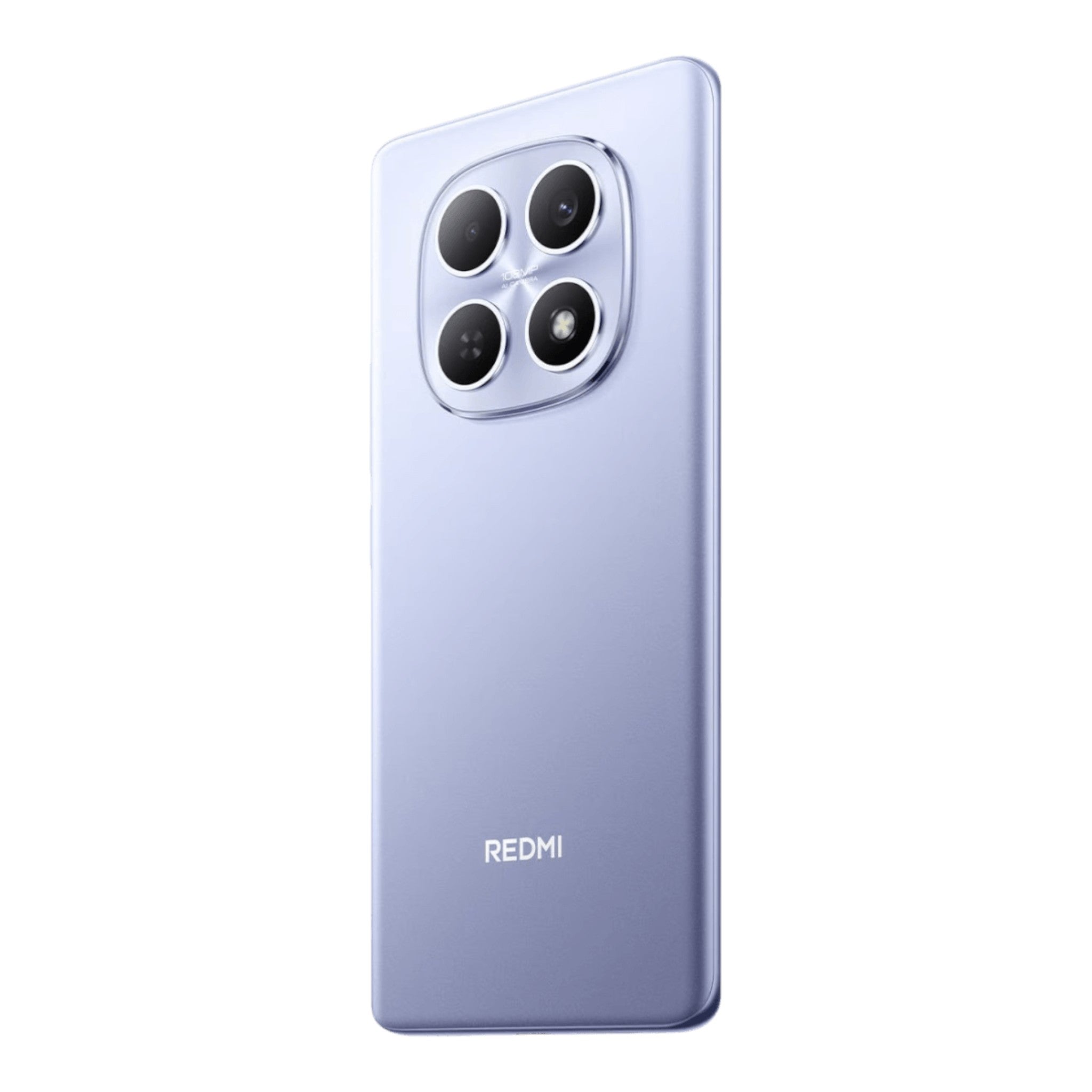 Smartphone Xiaomi Redmi Note 15 color lavanda con diseño de cámara axisimétrico, disponible en doto.com.mx