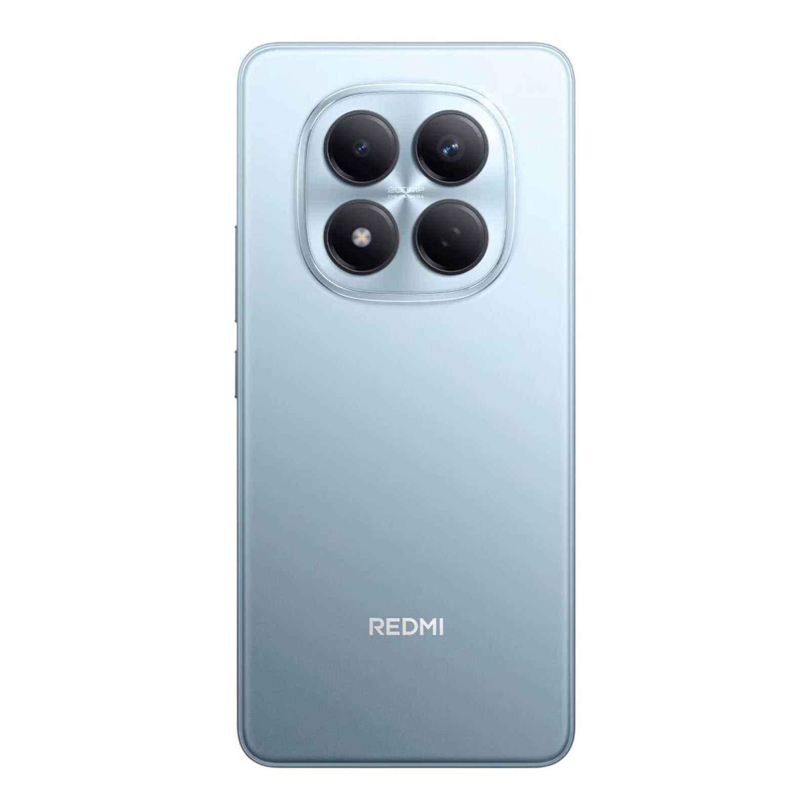 Smartphone Xiaomi Redmi Note 15 Pro 4G en color azul claro, vista trasera con módulo de cámara de 200MP en doto.com.mx