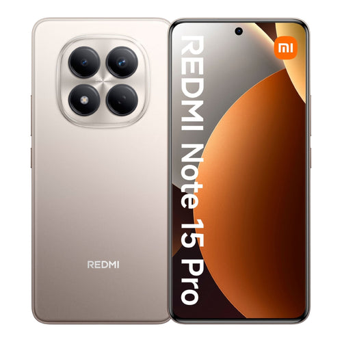 Smartphone Xiaomi Redmi Note 15 Pro 4G color beige de doto.com.mx con cámara de 200MP y pantalla AMOLED fluida