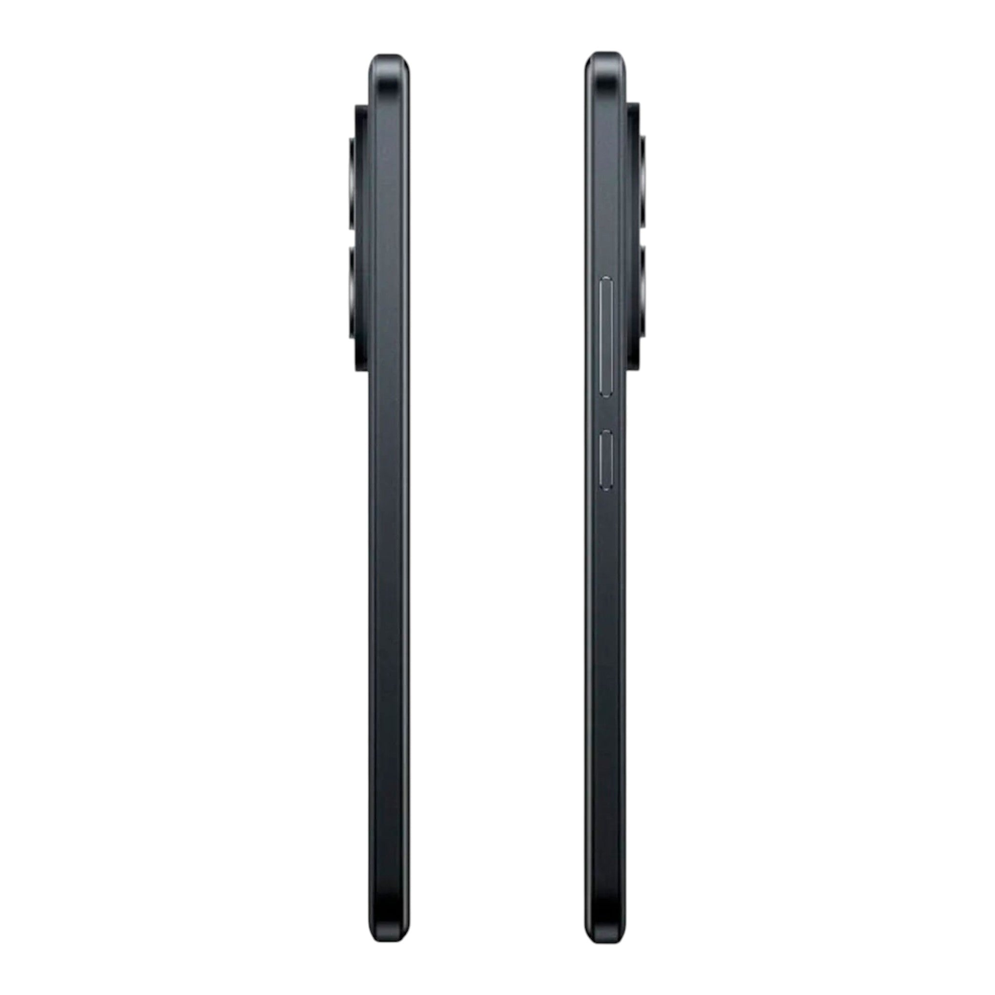 Vista lateral del smartphone Xiaomi Redmi Note 15 Pro 4G en color negro disponible en doto.com.mx