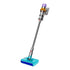 Aspiradora inalámbrica Dyson V15s Detect Submarine Absolute de doto.com.mx con cabezal de fregado azul y motor dorado