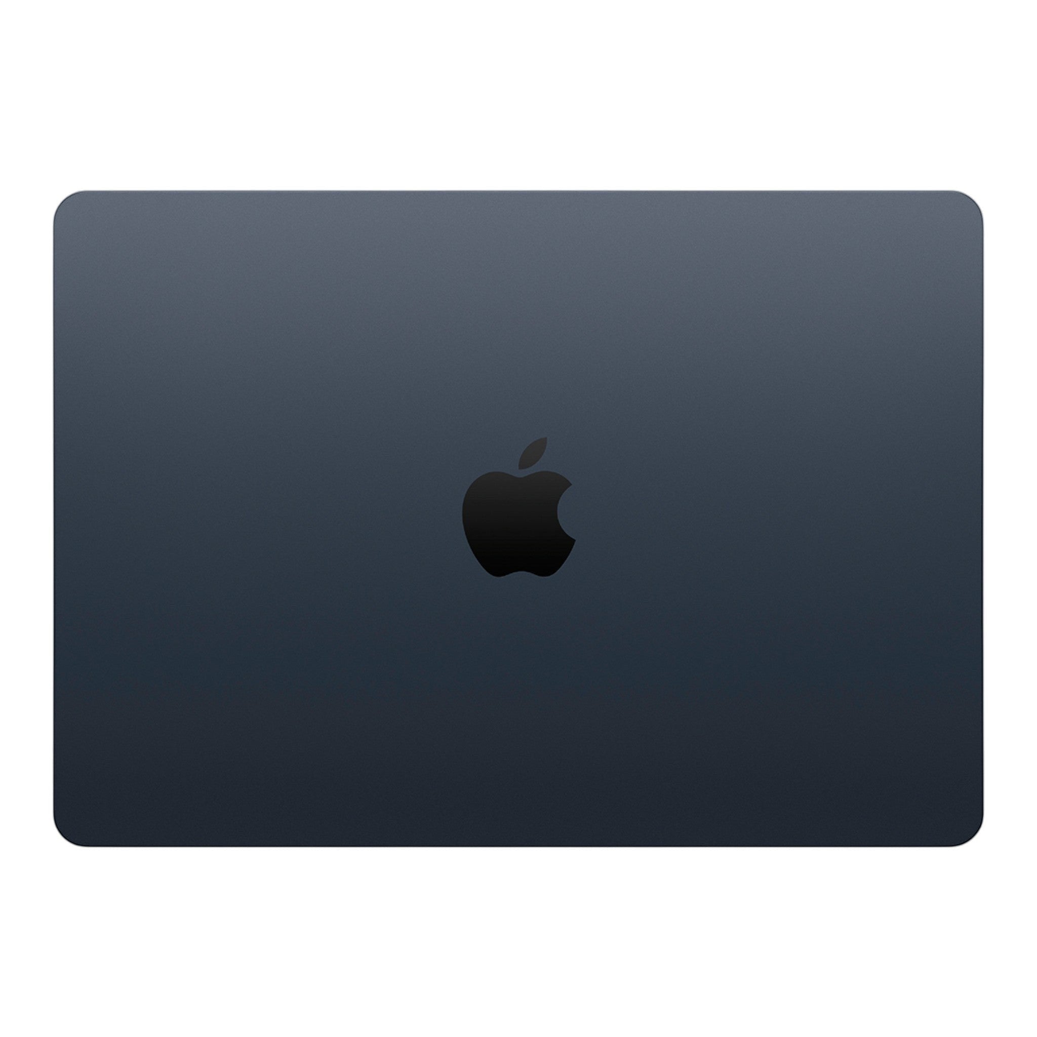 Apple MacBook Air 13.6" M4 en color medianoche con 16GB de RAM y SSD de 256GB, con el logo de Apple en negro.