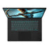 Laptop gamer doto.com.mx Gigabyte A16 de 16 pulgadas con teclado retroiluminado en color negro y pantalla encendida