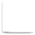 Perfil lateral de Apple MacBook Air M1 plateada de doto.com.mx mostrando su diseño ultradelgado y puertos USB-C
