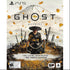 Portada del juego Ghost of Yotei para consola doto.com.mx PlayStation 5 con guerrera samurái y espadas en paisaje
