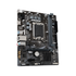 Tarjeta madre Gigabyte H610M K DDR4 en posición vertical con ranuras PCIe, M.2 y DDR4