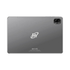 Tablet Hyundai HYTab Plus T606 en vistas posterior gris y frontal con pantalla encendida