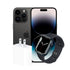 COMBO APPLE IPHONE 14 PRO MAX 256GB NEGRO ESIM RFB + WATCH SERIES 7 41MM NEGRO RFB + ADAPTADOR DE CORRIENTE USB-C