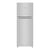 Refrigerador Whirlpool Top Mount WT1331D de acero inoxidable con dispensador de agua y parrillas de cristal templado.