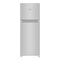 Refrigerador Whirlpool Top Mount WT1331D de acero inoxidable con dispensador de agua y parrillas de cristal templado.